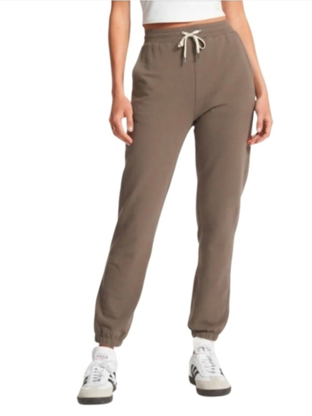 Vuori Laguna Lounge Pant 2.0 Jogger Women Size XS Cocoa Pull On Elastic Waist